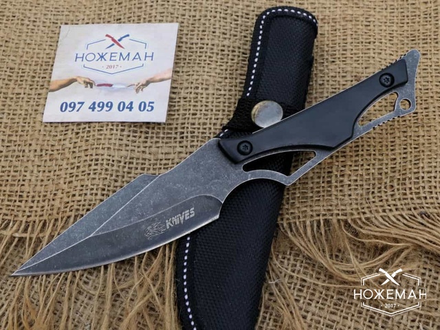 EDC фиксед Lion Knives Black Pack