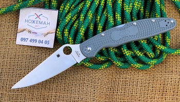 EDC нож Spyderco Police 4 Lightweight Gray FRN