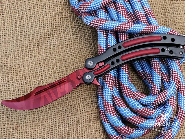 Нож бабочка из CS GO Slaughter тренировочная