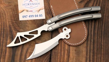 Нож бабочка из титана на подшипниках Scab