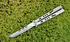 Нож бабочка Microtech Tachyon II white tanto