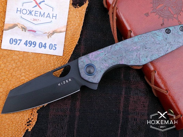 Нож Kizer Sparrow Fat Carbon Medusa Ki3628A3