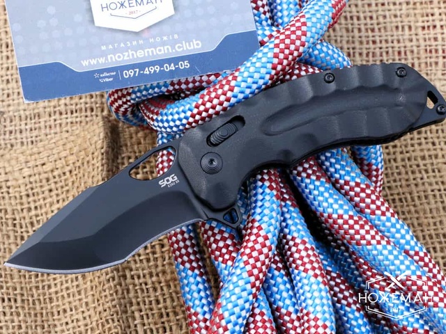 УЦІНКА( лезо не по центру) Нож SOG Kiku XR Blackout
