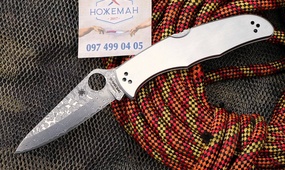 Нож Spyderco Endura 4 C10 Steel Damascus