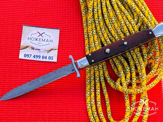 Нож стилет Italy Swinguard Plus 11 inch Snake Wood