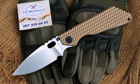 Нож Strider Custom SMF Gunner Grip Stripped