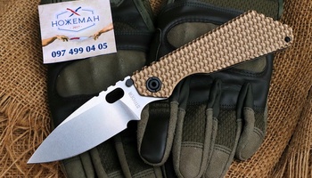 Нож Strider Custom SMF Gunner Grip Stripped