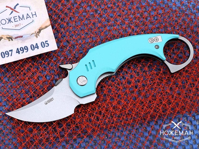Складной керамбит Kubey Jaw Pikal Tiffany G-10 KU440B