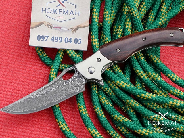 Складной нож Chimera из дамаска