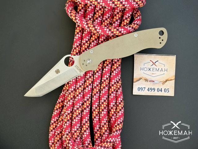 Spyderco M4 Tanto Paramilitary 2 Sand