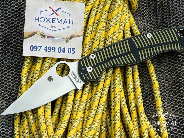 УЦІНКА( невеликий люфт) Spyderco Paramilitary 2 MagnaCut Salt