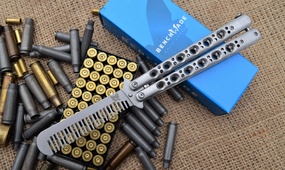 Тренировочный нож бабочка Benchmade 41 с расческой