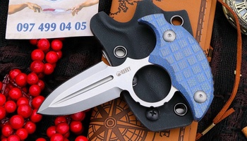 Тычковый нож Kubey Cavy Blue Micarta