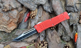 Выкидной нож Microtech Troodon tanto red